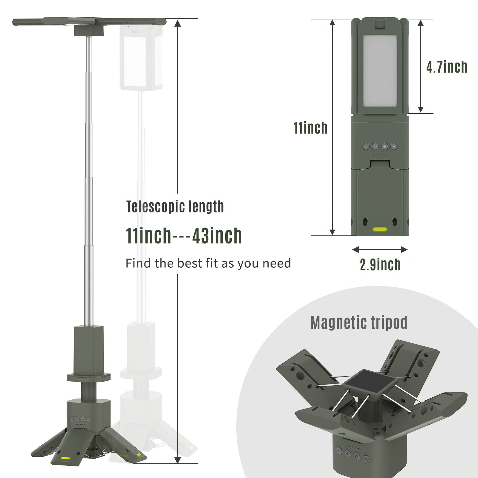 Folding Camping Lantern with Bluetooth Speaker