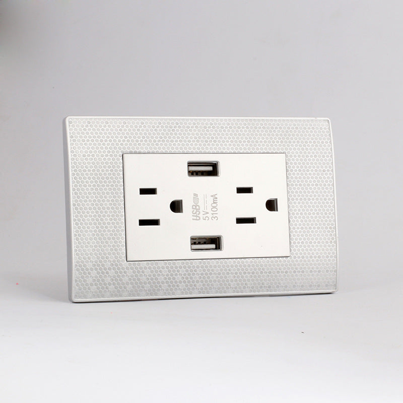3A Fast Charging Dual USB Panel Power Socket